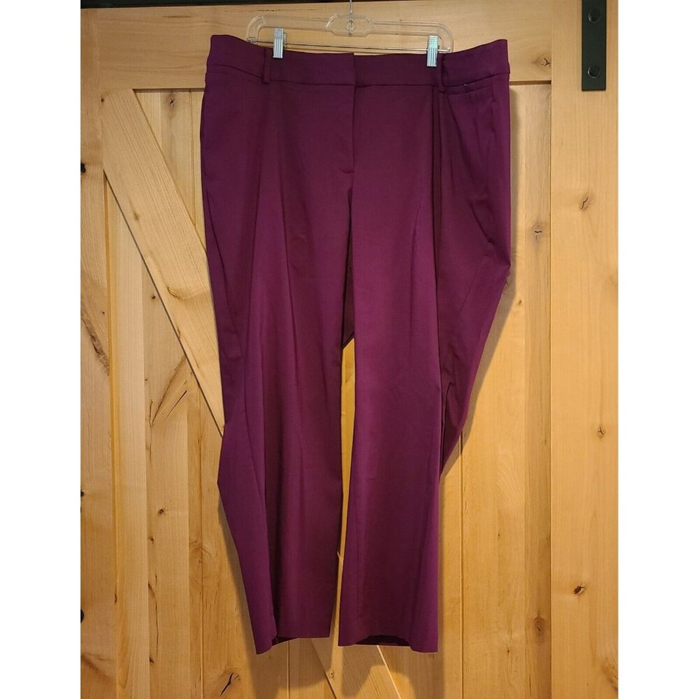 New! Lane Bryant Plus Size 24 Pink Allie Skinny Ankle Pink Trouser Power Pockets